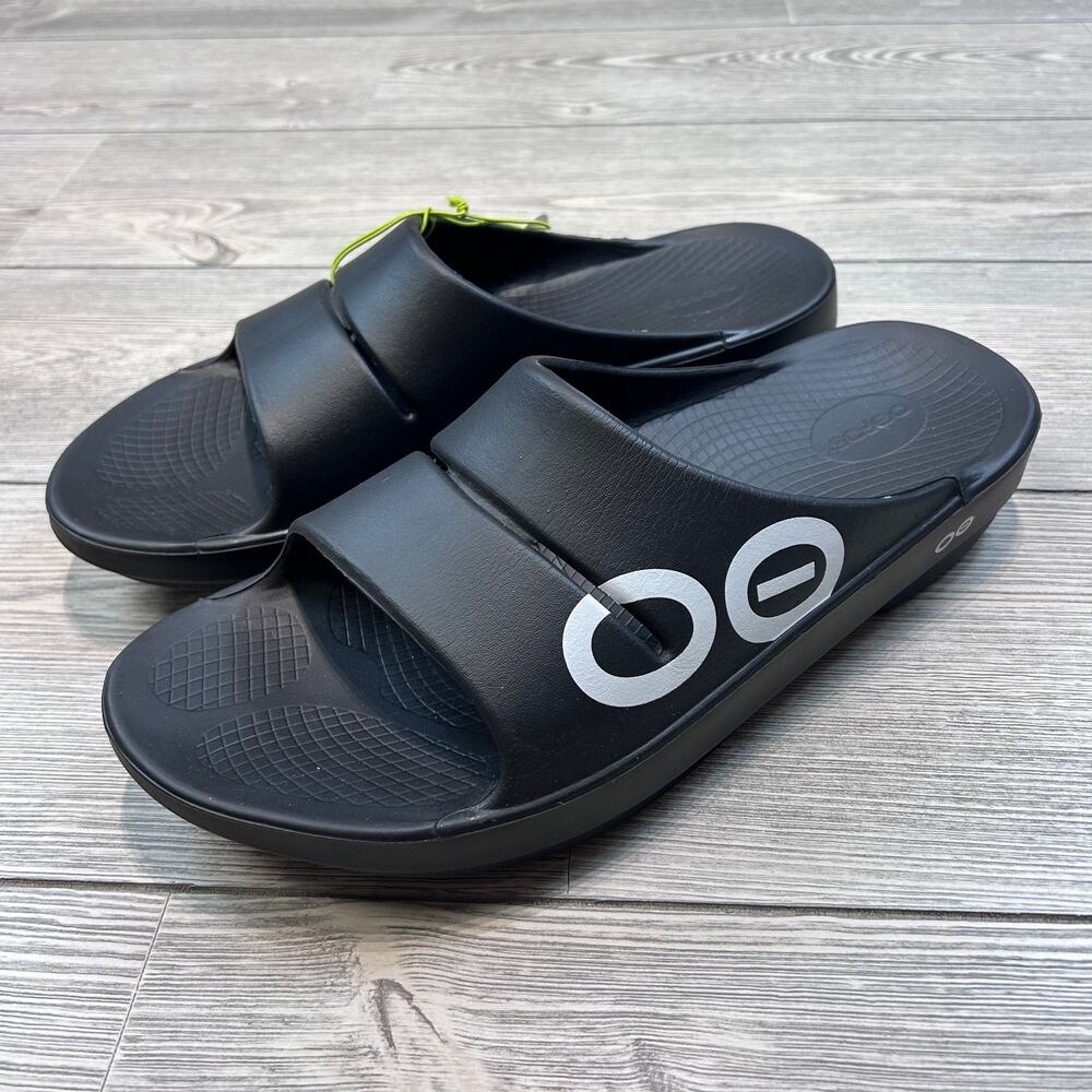 Oofos 1500- Ooahh Sport Unisex Black Mens 13 NWT